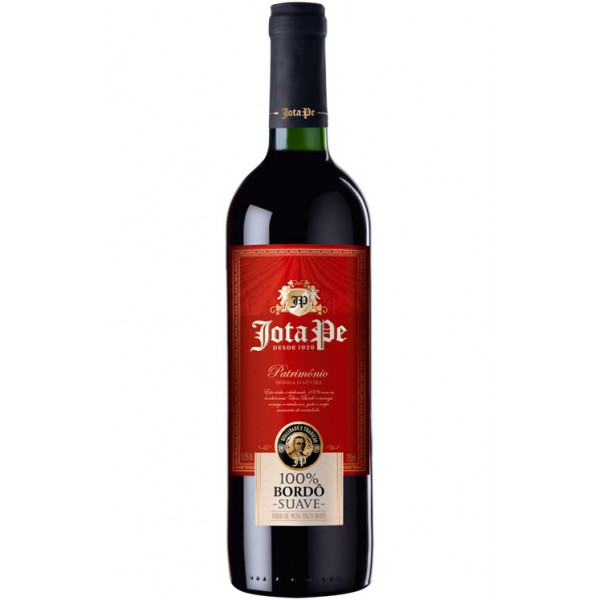 VINHO JOTA PE TINTO SUAVE 100% BORDO 750ML