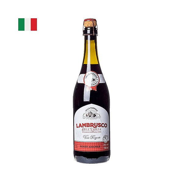 Vinho Villa Fabrizia Lambrusco Frisante Tinto 750ml
