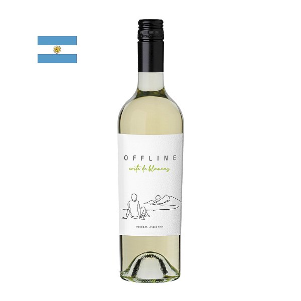 Vinho Offline Corte de Blancas Branco 750ml