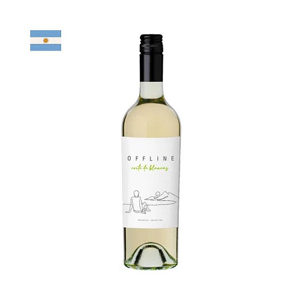 Vinho Offline Corte de Blancas Branco 750ml