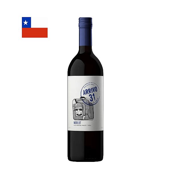 Vinho Arrivo 31 Merlot 750ml