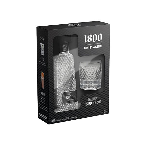 Tequila Mex. 1800 Cristalino 1 Copo 700ml