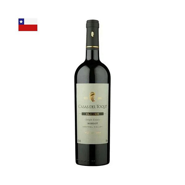 Vinho Casas del Toqui Single Estate D.O. Central Valley Merlot 2024