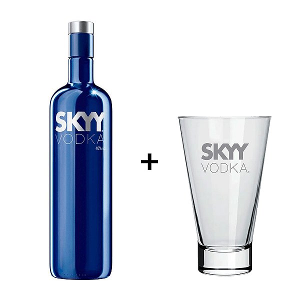 Vodka Skyy 980ml + Copo