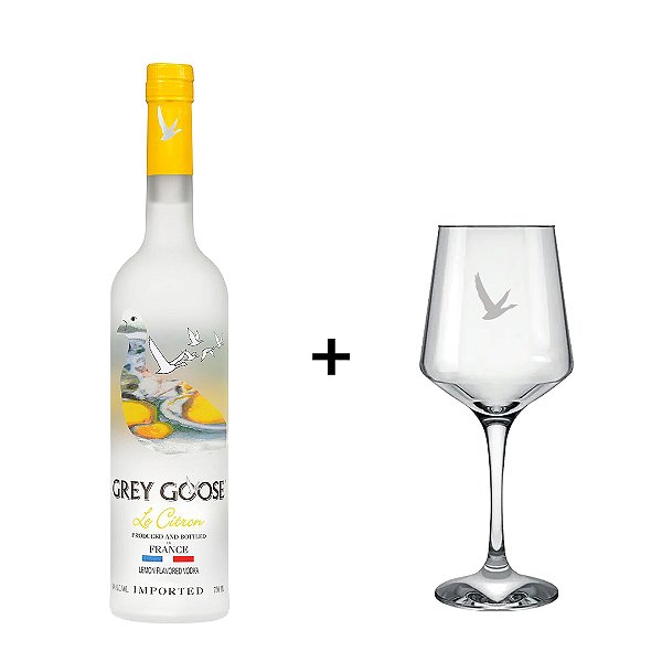 Vodka Grey Goose Citrus 750ml + Taça