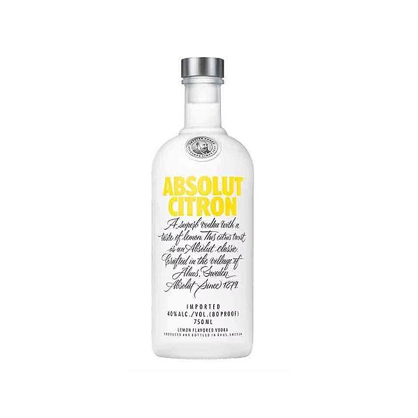 Vodka Absolut Citron 750ml