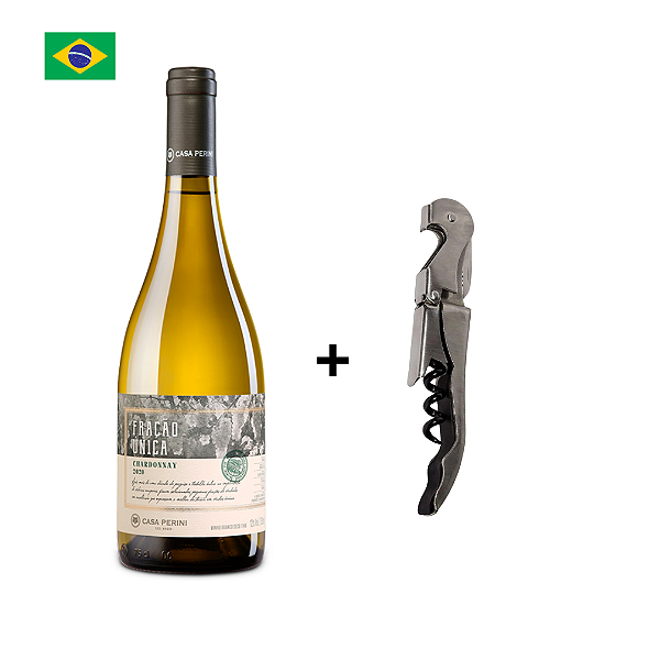 Vinho Casa Perini Fração Única Chardonnay 750ml + saca rolhas
