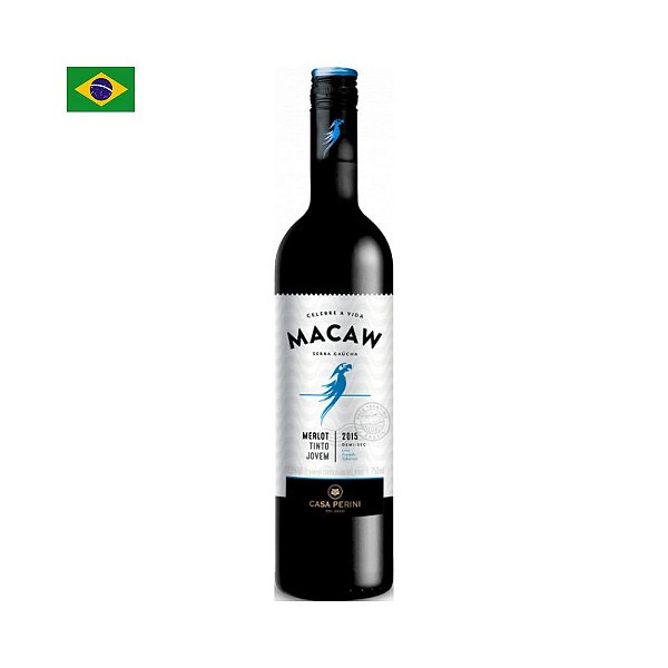 Vinho Tinto Demi-sec Macaw Merlot 750ml