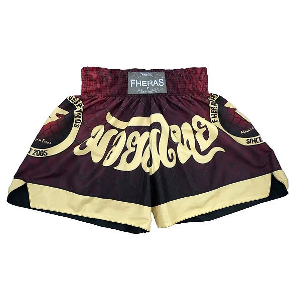 Short de Muay Thai Poliéster Brasão