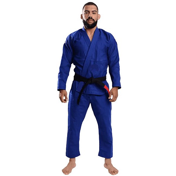Kimono Jiu Jitsu Trançado Adulto Azul