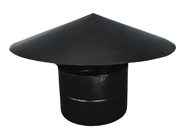 Chapéu Chinês Galvanizado Preto