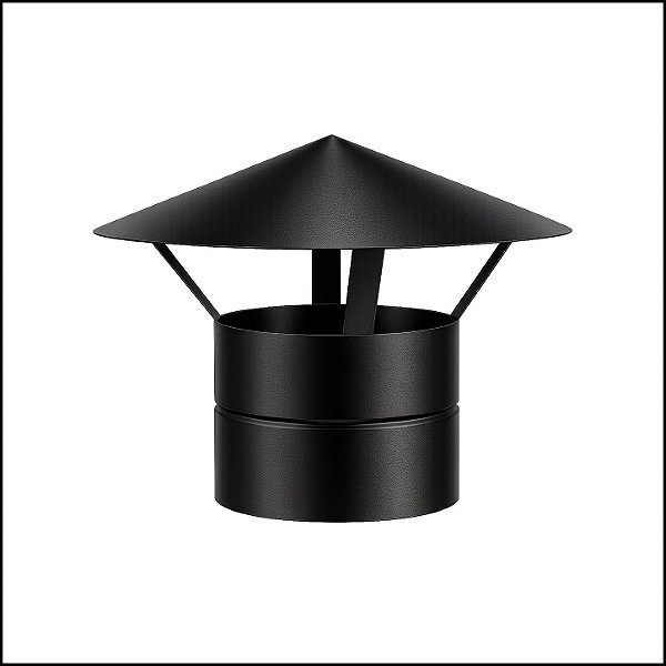 Chapéu Chinês Galvanizado Preto