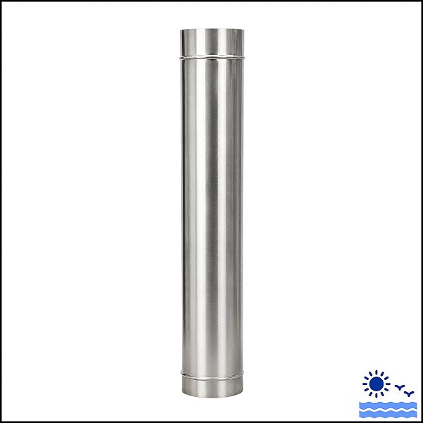 Duto Redondo 120cm Inox 304