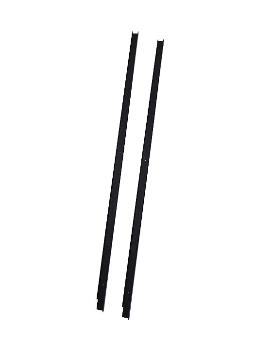 Par de Canaleta para Vidro Fundo 80cm Churrasqueira Gourmet