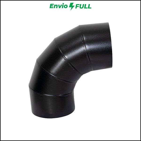 Curva 90° Galvanizada Preta