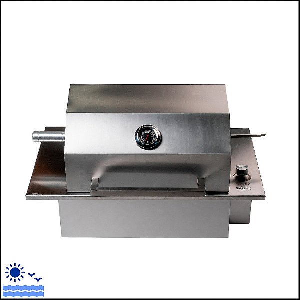 Churrasqueira Elétrica PREMIUM INOX 304 - Com Tampa Abafadora