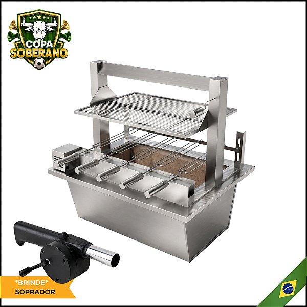 Kit Braseiro térmico + Suporte Elevatório