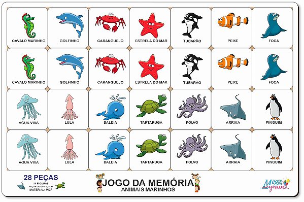 Jogo Educativo da Memória de Sílabas em MDF