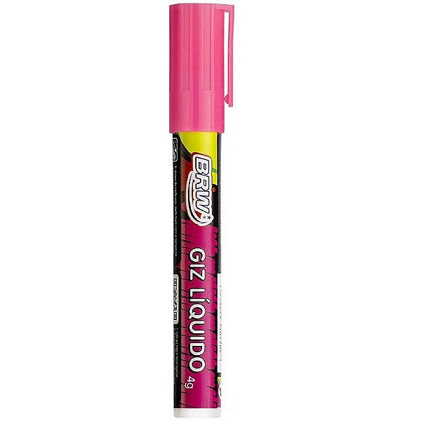 MARCADOR GIZ LIQUIDO 6MM ROSA GZ0612 BRW