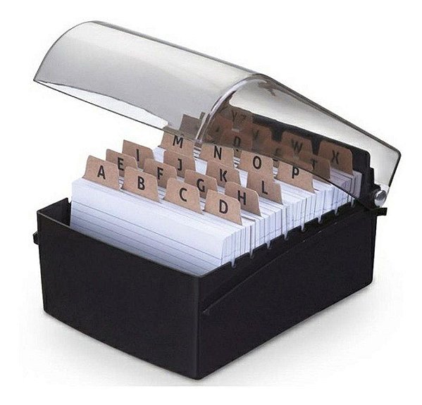 Fichário De Mesa 6x9 Polipropileno Preto 1 Un Waleu