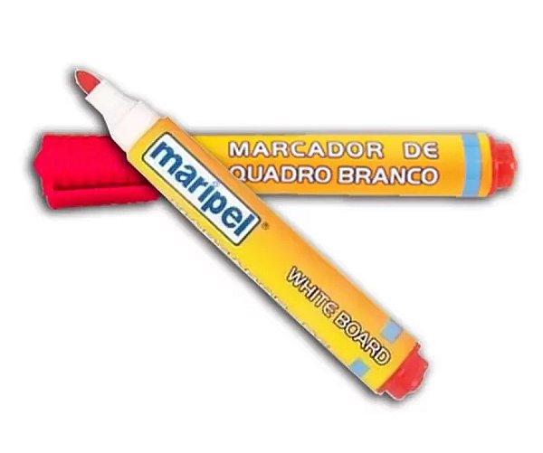 Marcador P/ Quadro Branco Vermelho Maripel Un