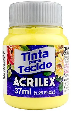 Tinta P/ Tecido 37ml Acrilex Amarelo Canario 589