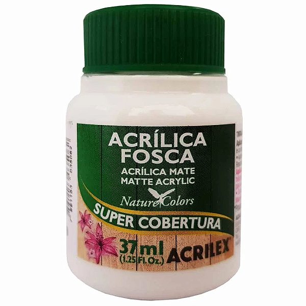 Tinta Acrilica Fosca 37ml Branco 519 Acrilex 3540