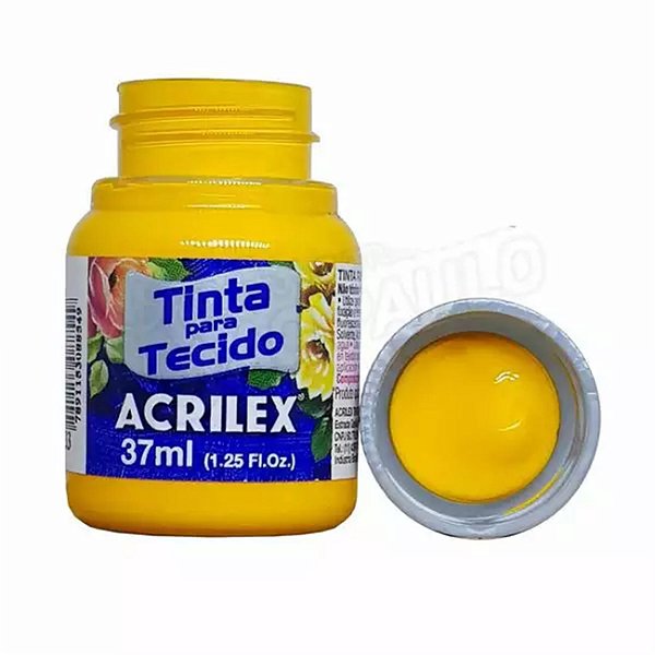 Tinta P/ Tecido 37ml Acrilex Amarelo Gema 833 4140