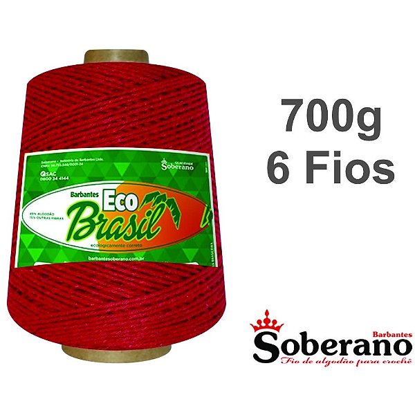 Barbante 700g 580m Fio 6 Soberano Bordo crochê trico