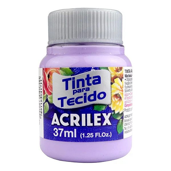 Tinta P/ Tecido 37ml Acrilex Lilas 528