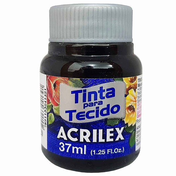 Tinta P/ Tecido 37ml Acrilex Preto 520 4140