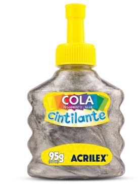 Cola Cintilante 95g Prata Acrilex