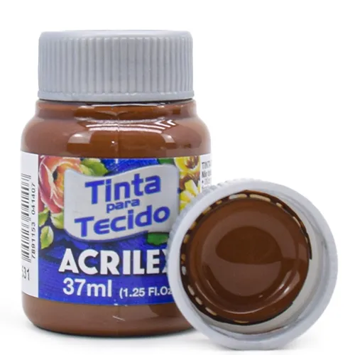 Tinta P/ Tecido 37ml Acrilex Marrom 531