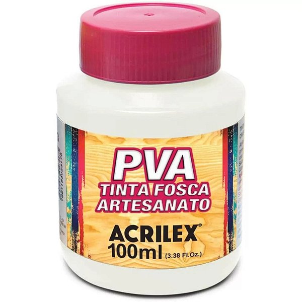 Tinta Pva 100ml Branco 519 Acrilex 3210