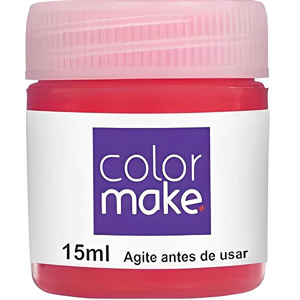 Tinta Liquida 15ml Vermelho Color Make Un
