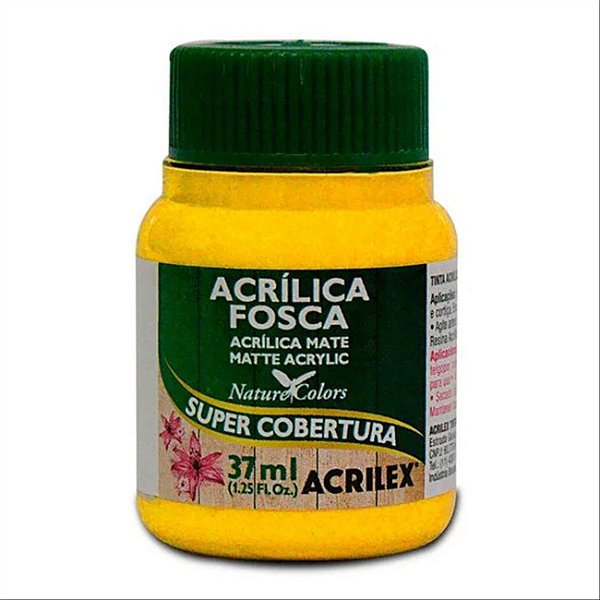 Tinta Acrilica Fosca 37ml Amarelo Cad 536 Acrilex