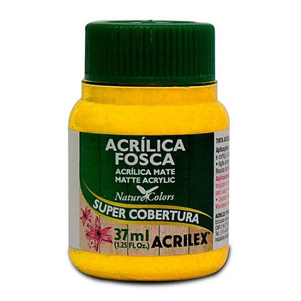 Tinta Acrilica Fosca 37ml Amarelo Cad 536 Acrilex