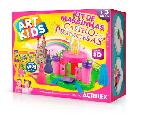 Kit De Massinhas Art Kids Castelo Das Princesas 450g Acrilex