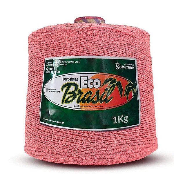 Barbante 1 kg Fio 8 Soberano Goiaba crochê trico