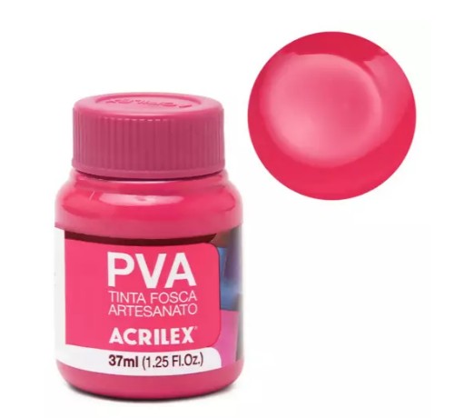 Tinta Pva 37ml Rosa Escuro 542 Acrilex 3240
