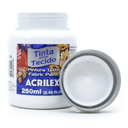 Tinta P/ Tecido 250ml Acrilex Branco 519 4125