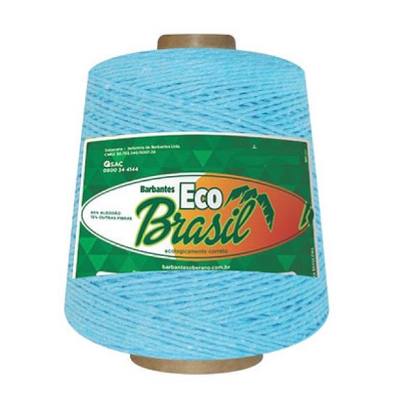 Barbante 1 kg Fio 6 Soberano Azul Bebê crochê trico