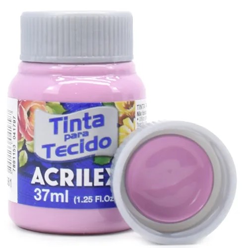 Tinta P/ Tecido 37ml Acrilex Rosa Ciclame 581