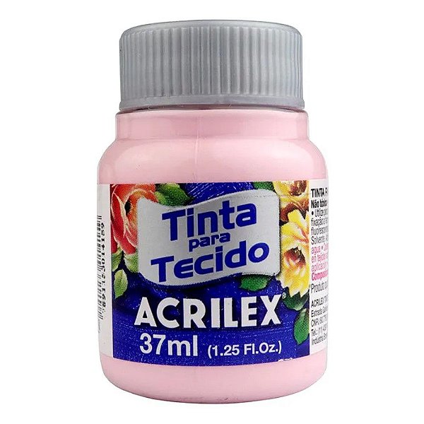 Tinta P/ Tecido 37ml Acrilex Rosa Bebe 813 4140