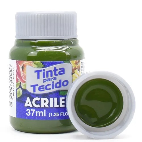 Tinta P/ Tecido 37ml Acrilex Verde Oliva 545 4140