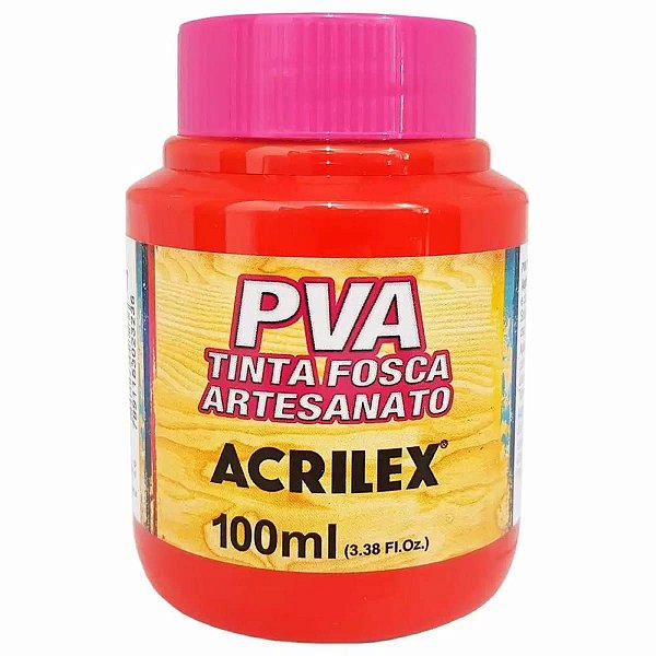 Tinta Pva 100ml Vermelho Fogo 507 Acrilex