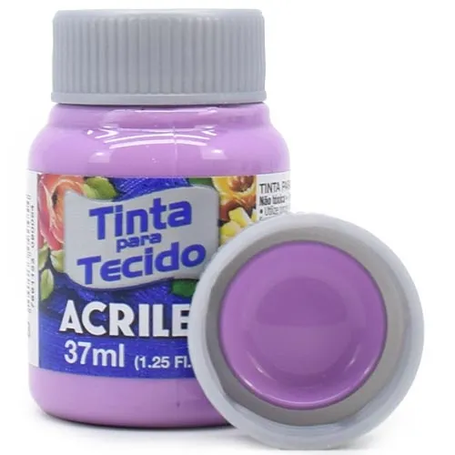 Tinta P/ Tecido 37ml Acrilex Flor De Malva 638