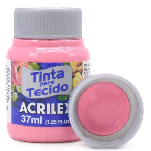 Tinta P/ Tecido 37ml Acrilex Rosa Cha -567