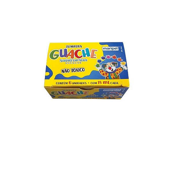 Tinta Guache C/6 Cores Maripel