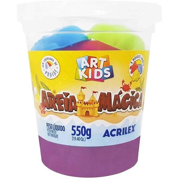 Areia Magica 550g Roxo Acrilex 5950 106
